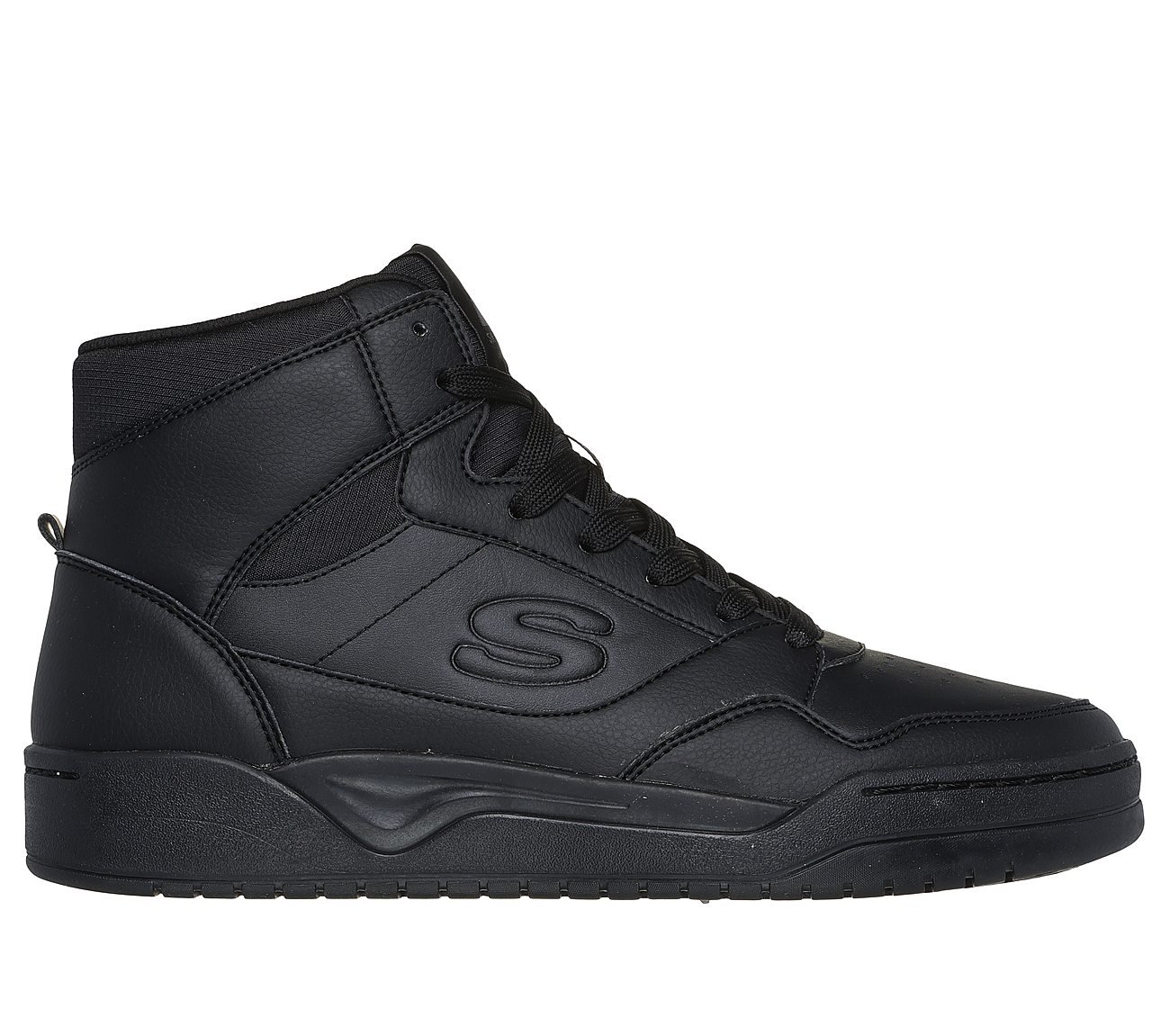 Mens skechers high top sneakers on sale