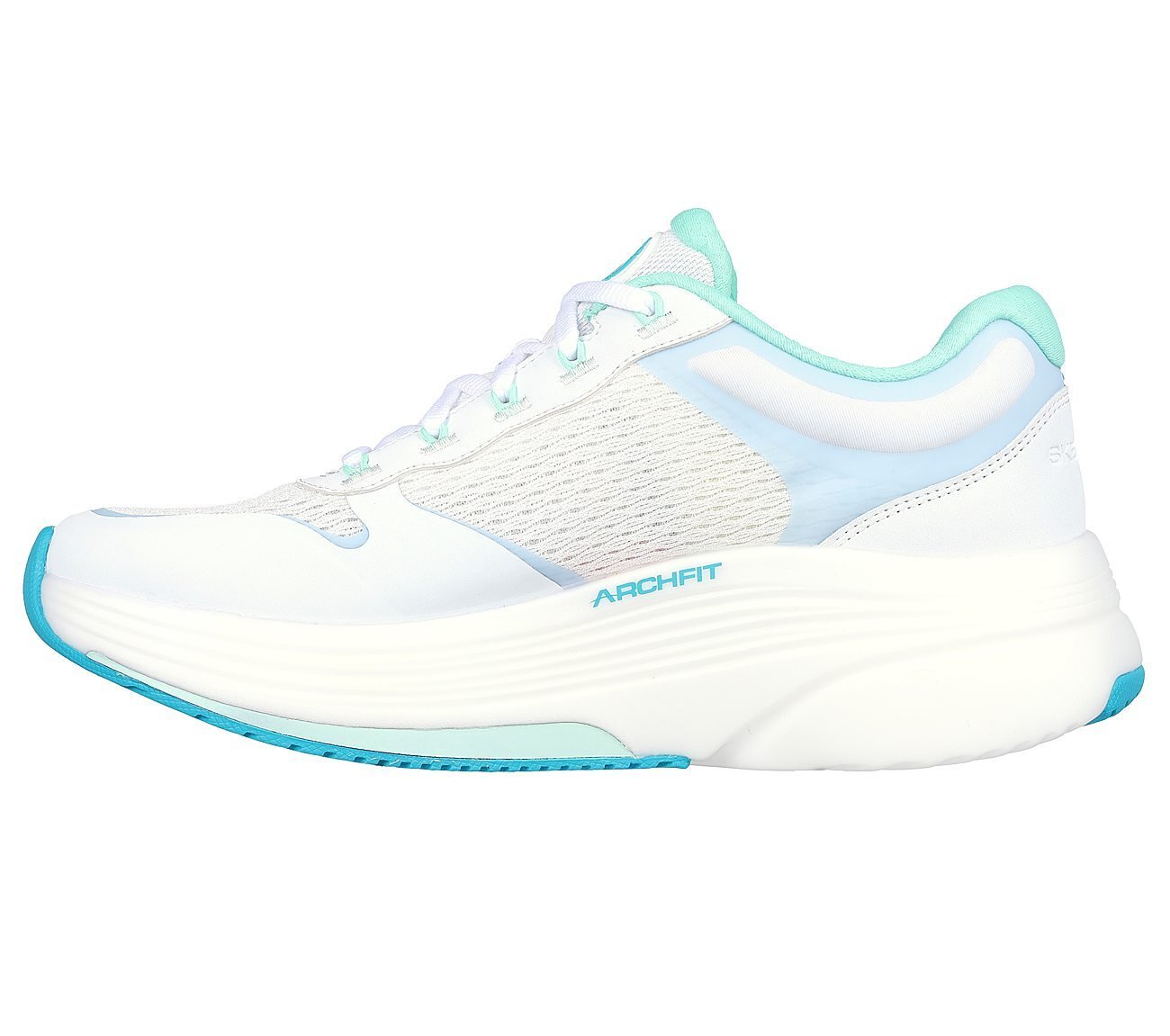 GO WALK DISTANCE WALKER - FRESH LOOK, WHITE/AQUA Footwear Left View