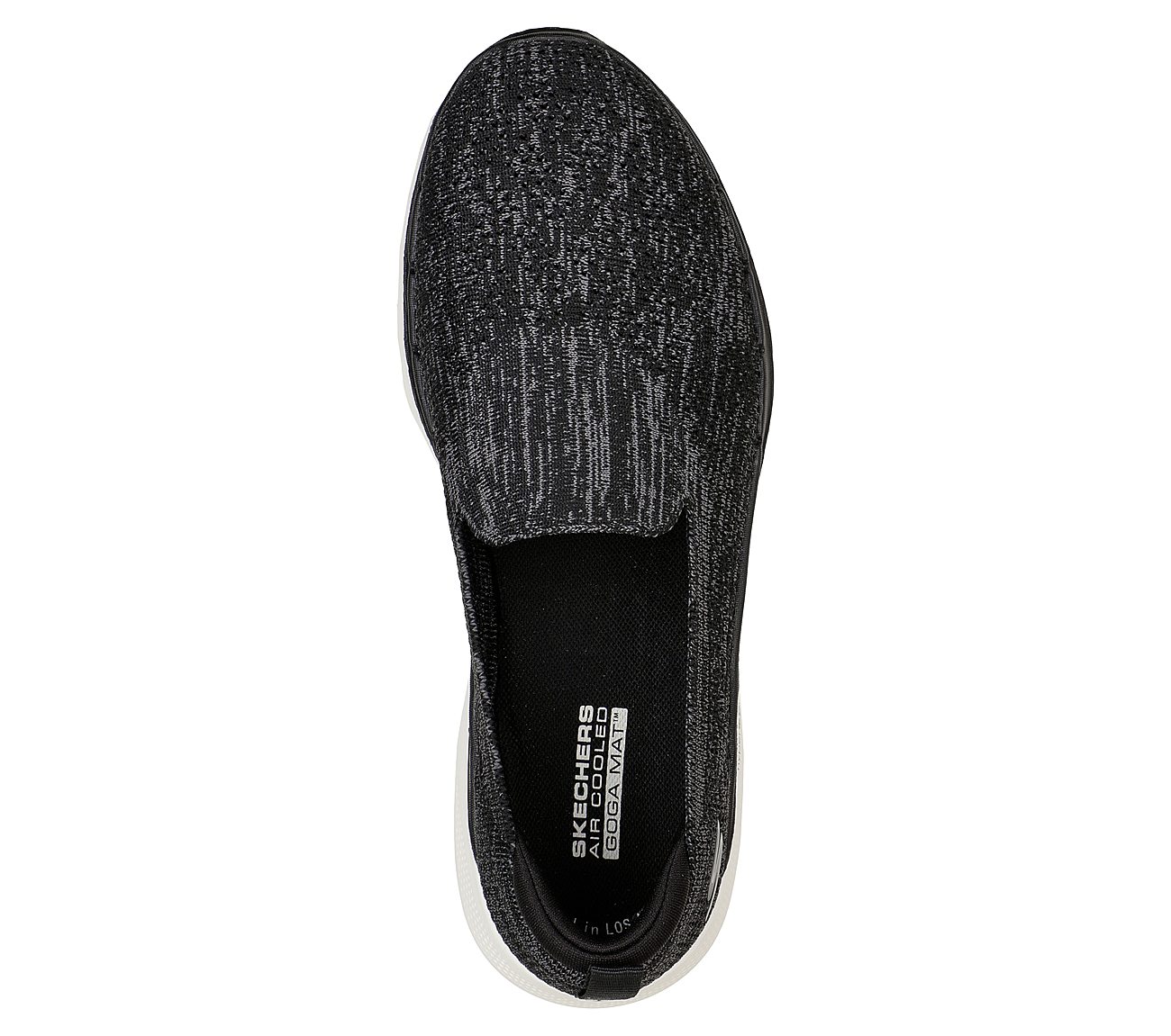 Skechers Black/Grey Go Walk 6 Valerie Womens Slip On Shoes - Style ID ...