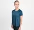 RAGLAN SLEEVE WITH OVERLAP BACK T-SHIRT, NAVY