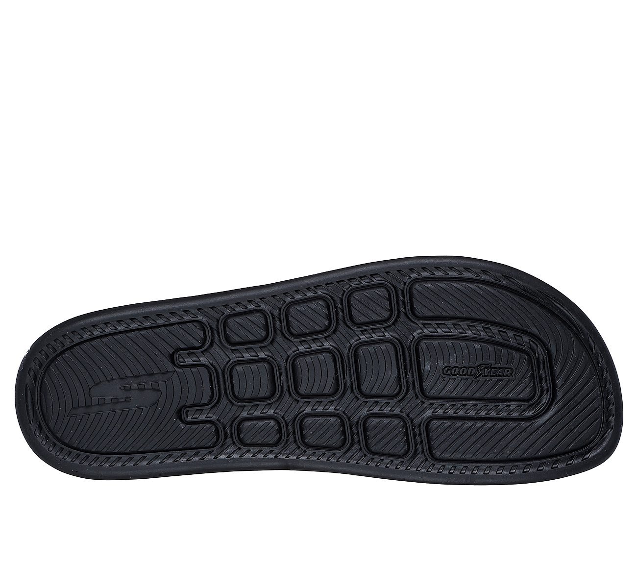 HYPER SLIDE - SIMPLEX, BLACK Footwear Bottom View