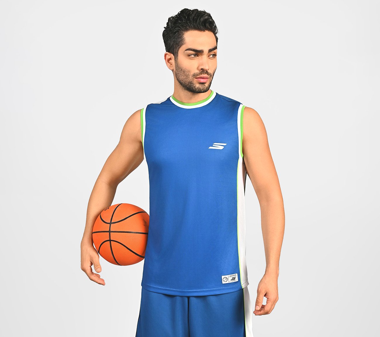 SKECHERS LOS ANGELES BASKETBALL, ROYAL Apparel Lateral View