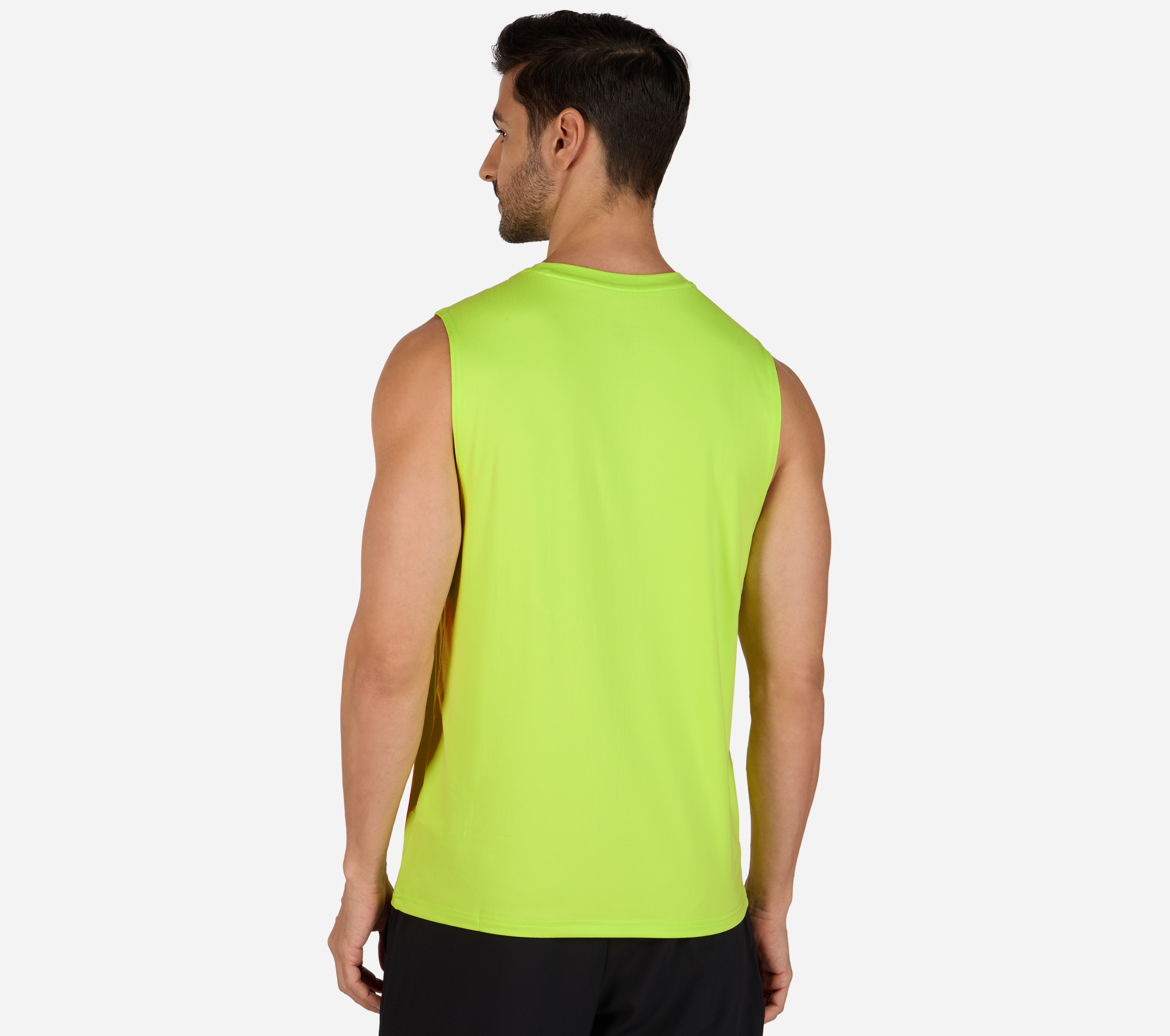 GODRI SWIFT SKECHERS TANK, LIME Apparel Bottom View