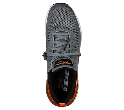 SKECH-AIR STRATUS - MAGLEV, LIGHT GREY/BLACK Footwear Top View