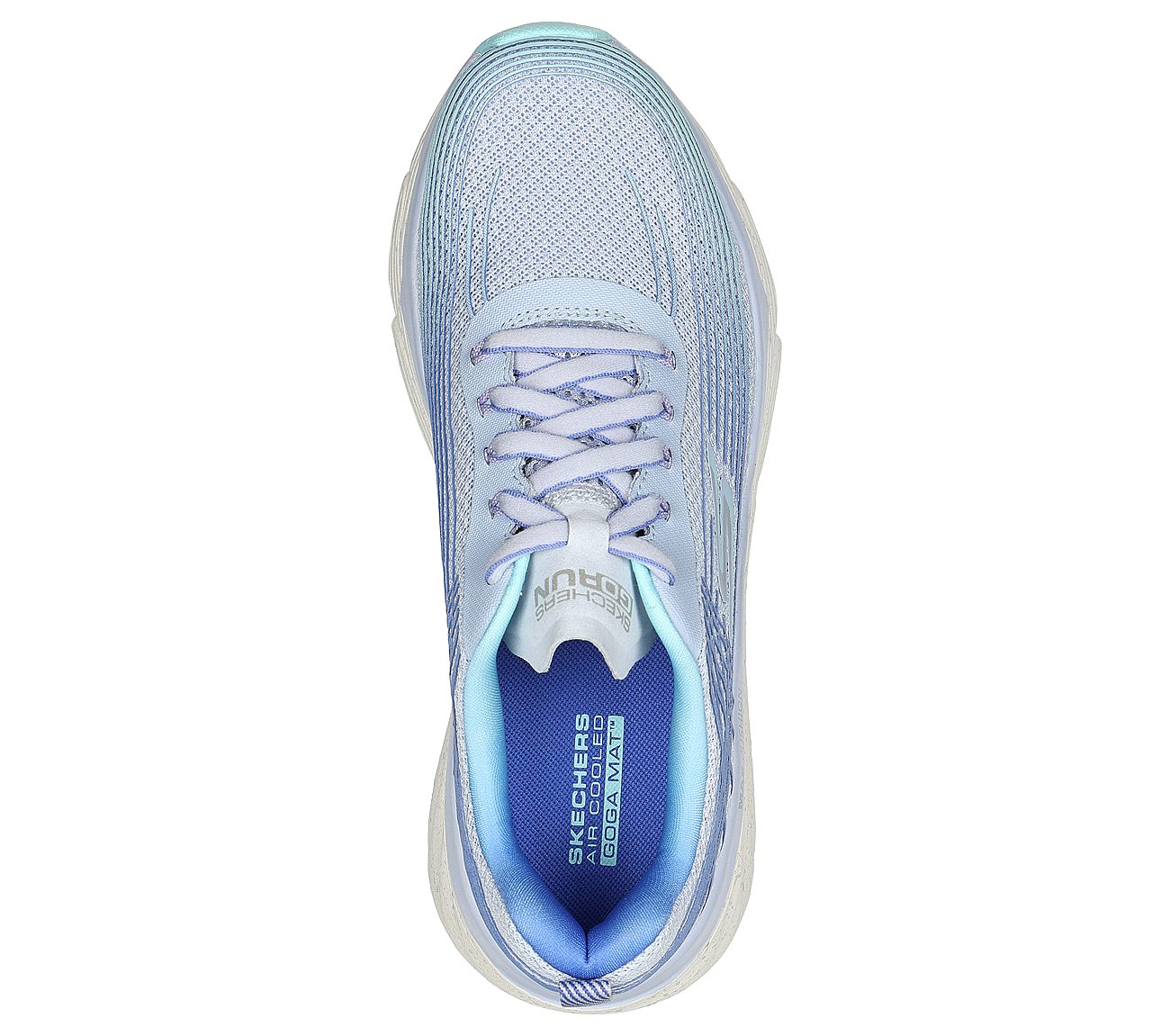 MAX CUSHIONING ELITE-GALAXY B, BLUE/LIGHT BLUE Footwear Top View