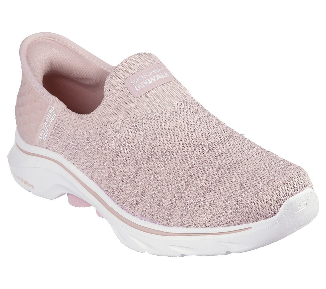 SKECHERS SLIP-INS: GO WALK 7 - SPRINGTIME, LLLIGHT PINK Footwear Right View