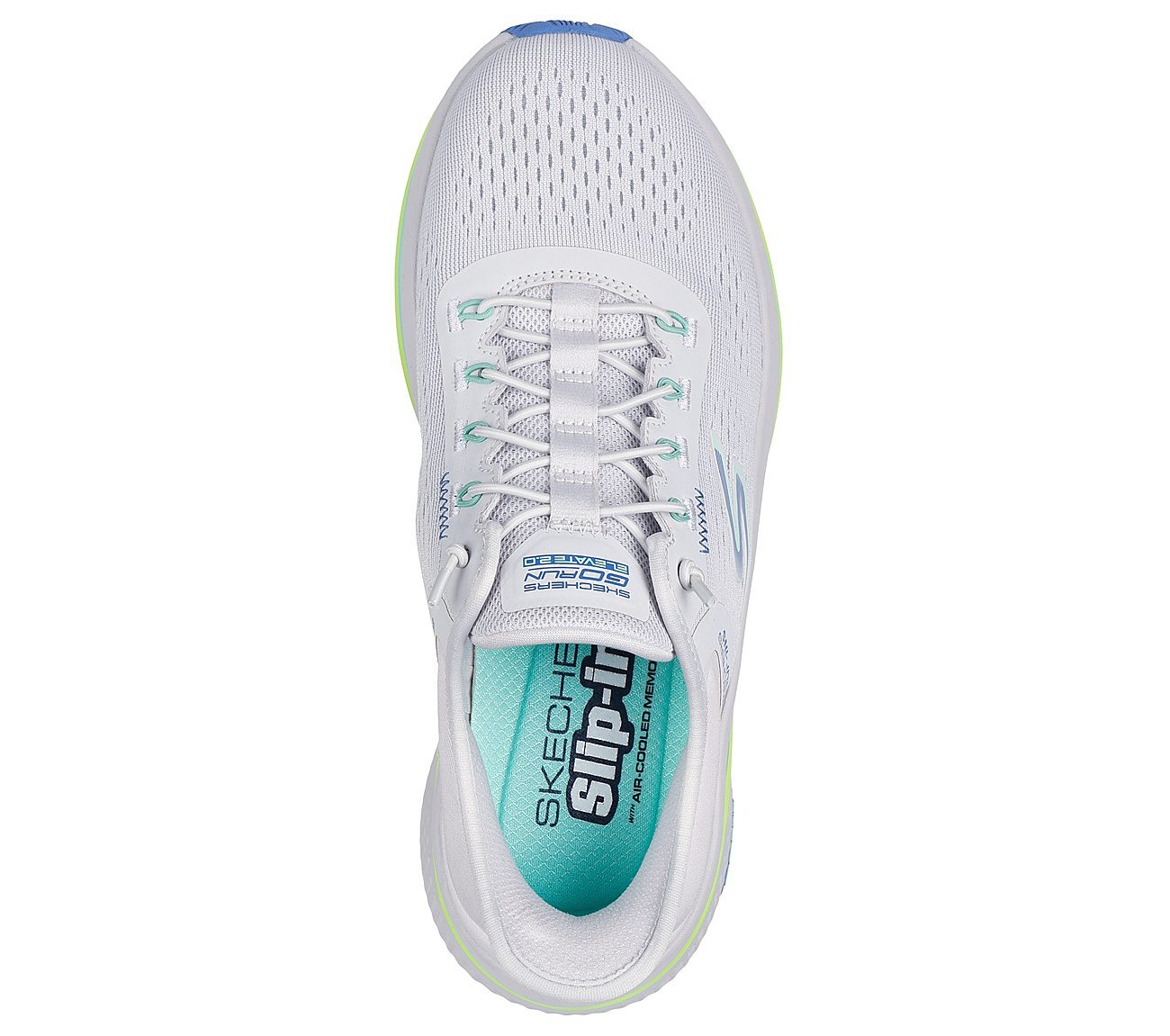 GO RUN ELEVATE 2.0 - BANYAN, GREY/BLUE Footwear Top View