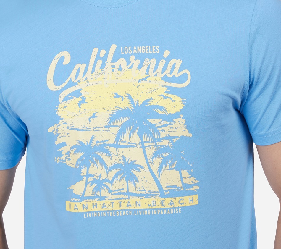 SS CALIFORNIA GRAPHIC T-SHIRT, BLUE Apparel Right View