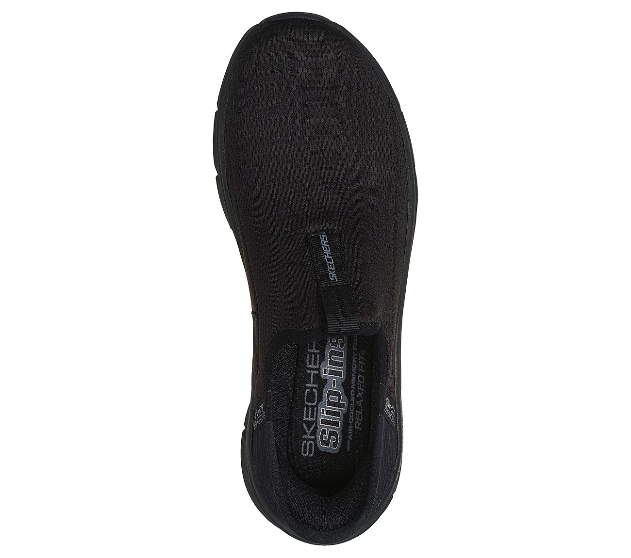 SKECHERS SLIP-INS RF: D'LUX WALKER 2.0- Happy Step, BBLACK Footwear Top View