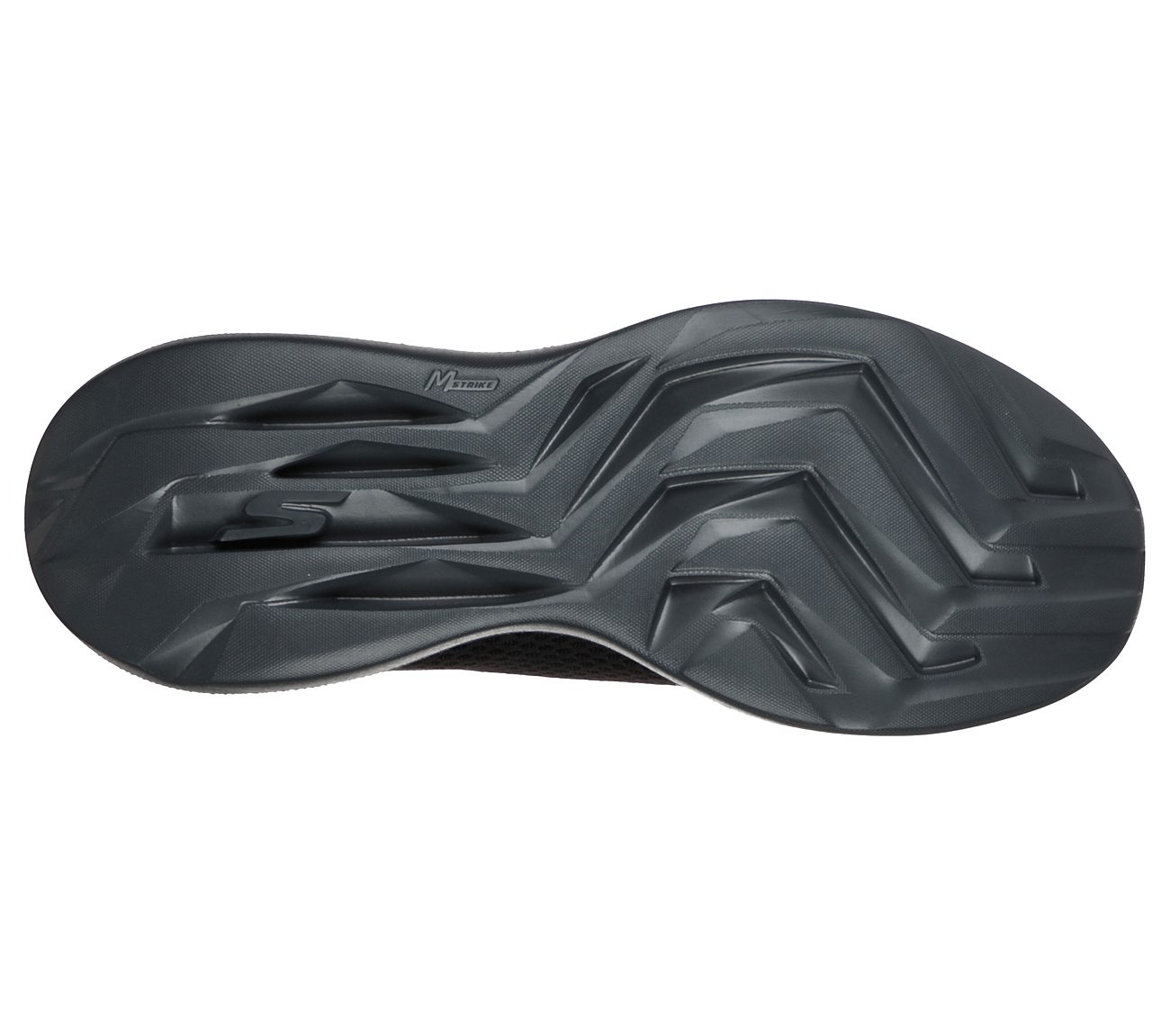 GO RUN FAST-QUAKE, BLACK/CHARCOAL Footwear Bottom View