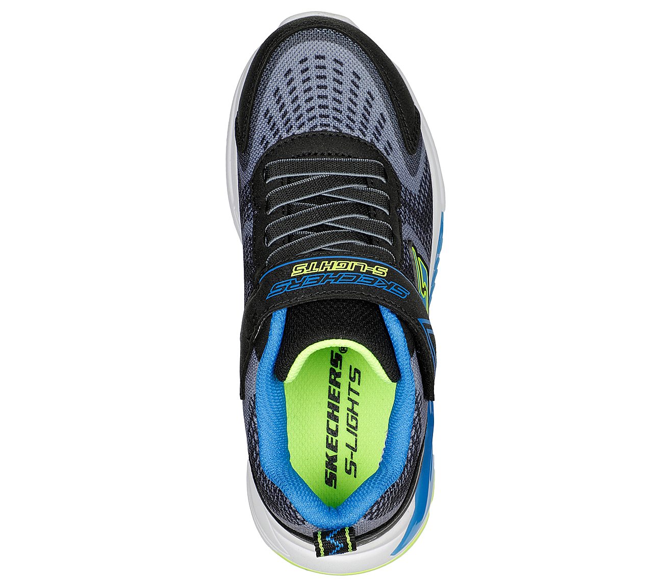 TRI-NAMICS, BLACK/YELLOW/BLUE Footwear Top View