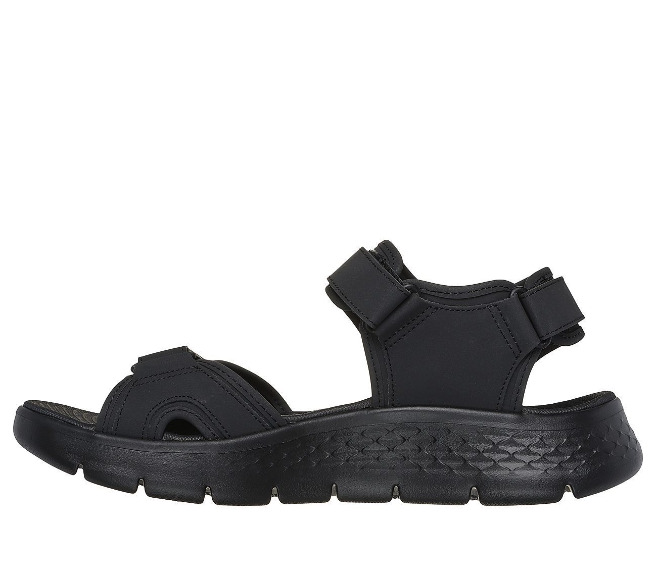 GO WALK FLEX SANDAL, BBLACK Footwear Left View