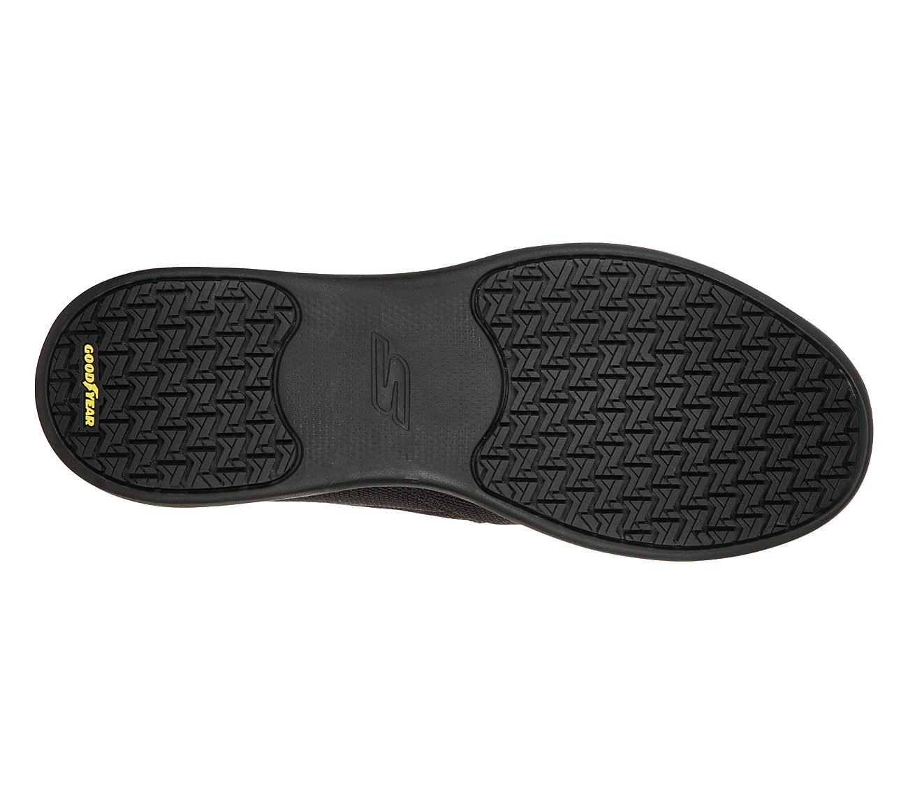 GO WALK STABILITY - RESOLUTE, BBLACK Footwear Bottom View