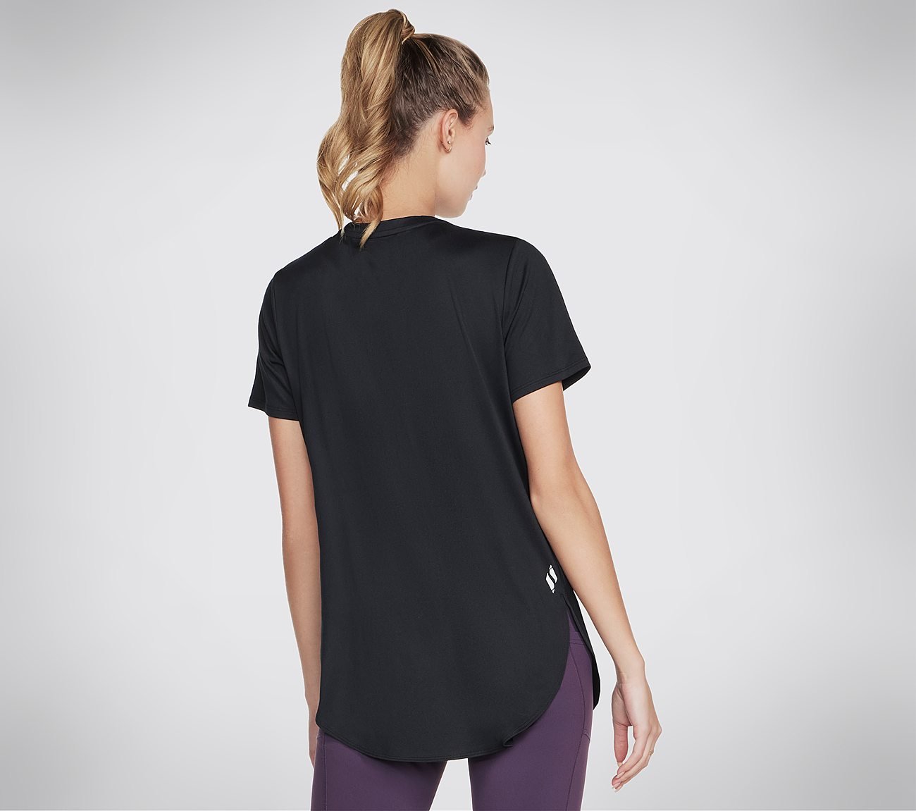 GODRI SWIFT SKECHERS TUNIC T-SHIRT, BBBBLACK Apparel Top View