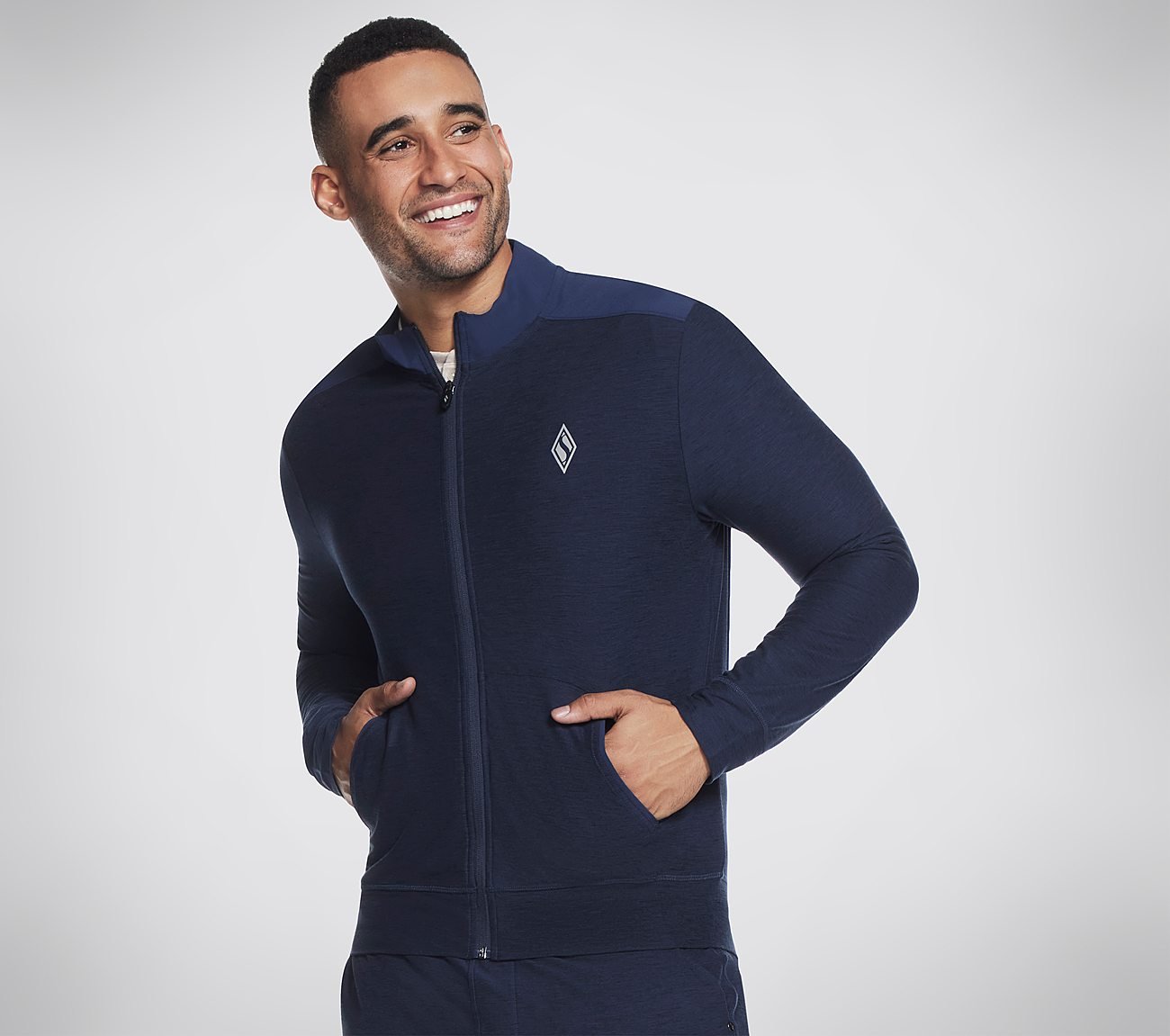 Full Zip Jacket Knit (Asia Spec), NNNAVY Apparels Lateral View