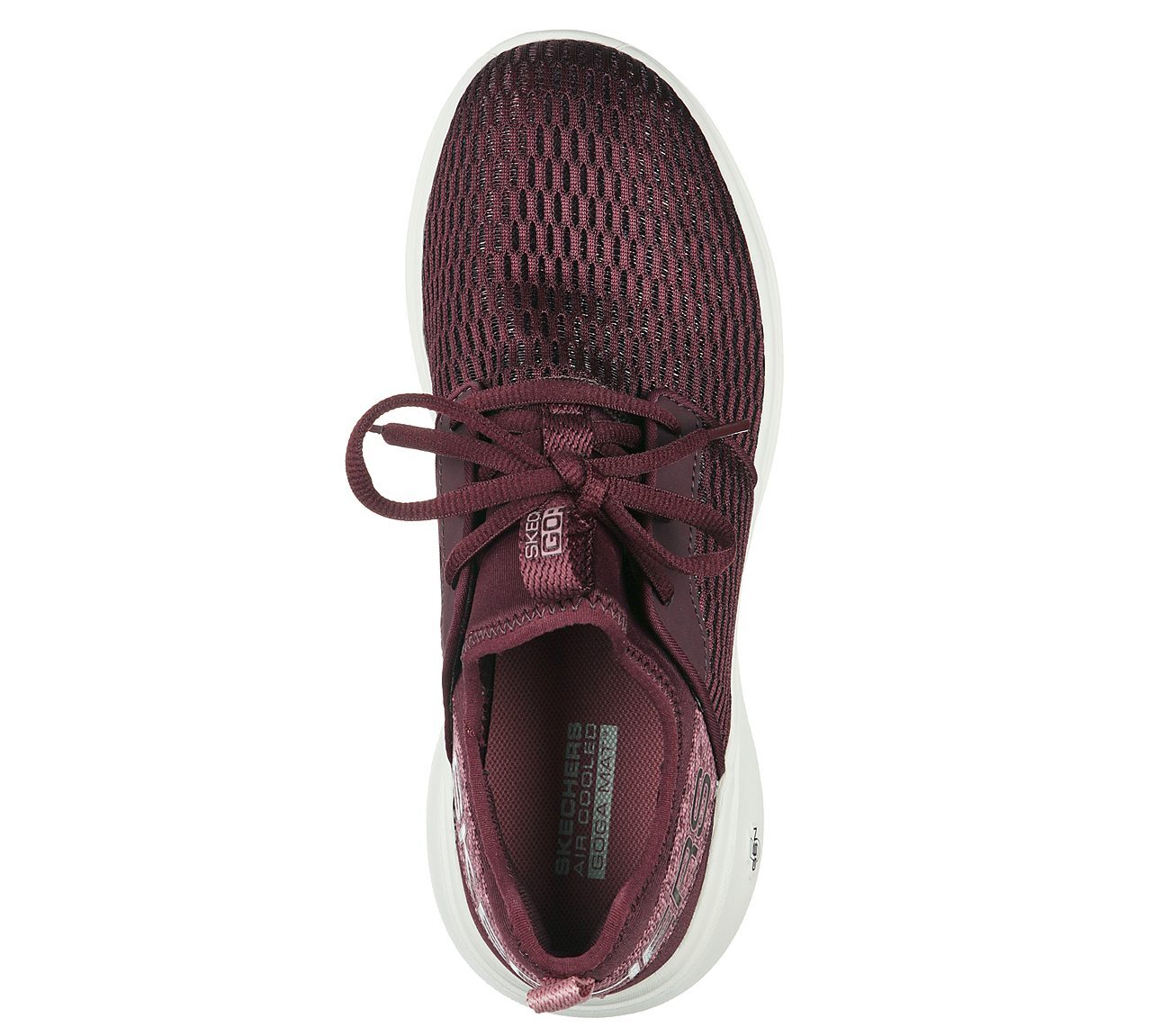 GO RUN FAST - GLIMMER, BBURGUNDY Footwear Top View