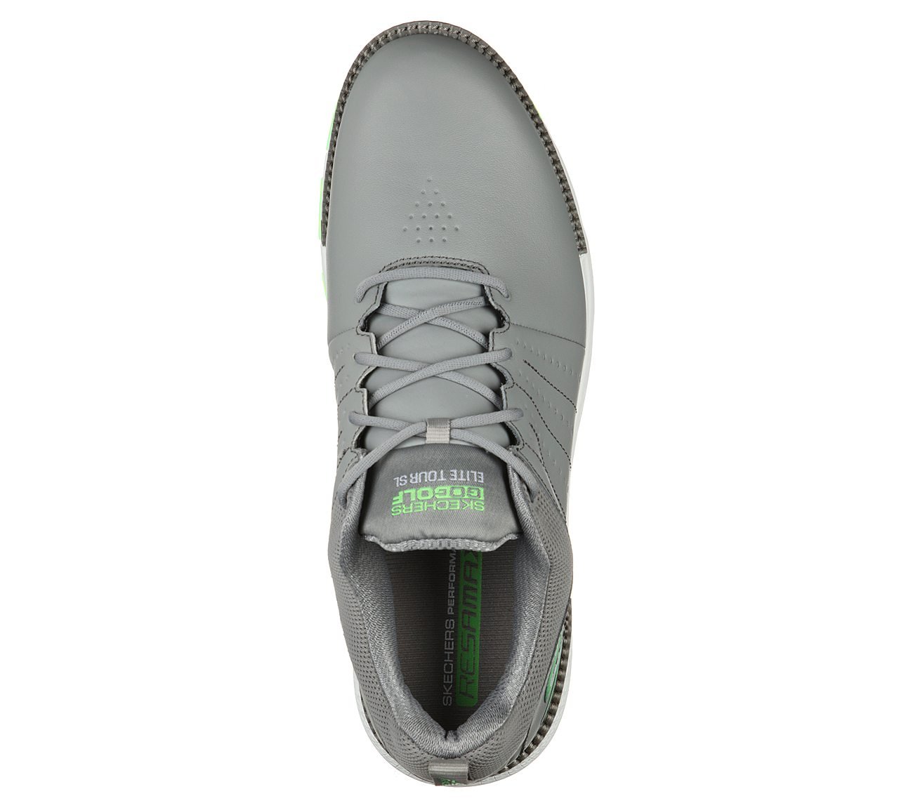 GO GOLF ELITE - TOUR SL, GREY/LIME Footwear Top View