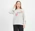 EARTH FLORAL BRANDING SWEATSHIRT, LIGHT GREY