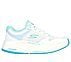 GO WALK DISTANCE WALKER - FRESH LOOK, WHITE/AQUA Footwear Lateral View