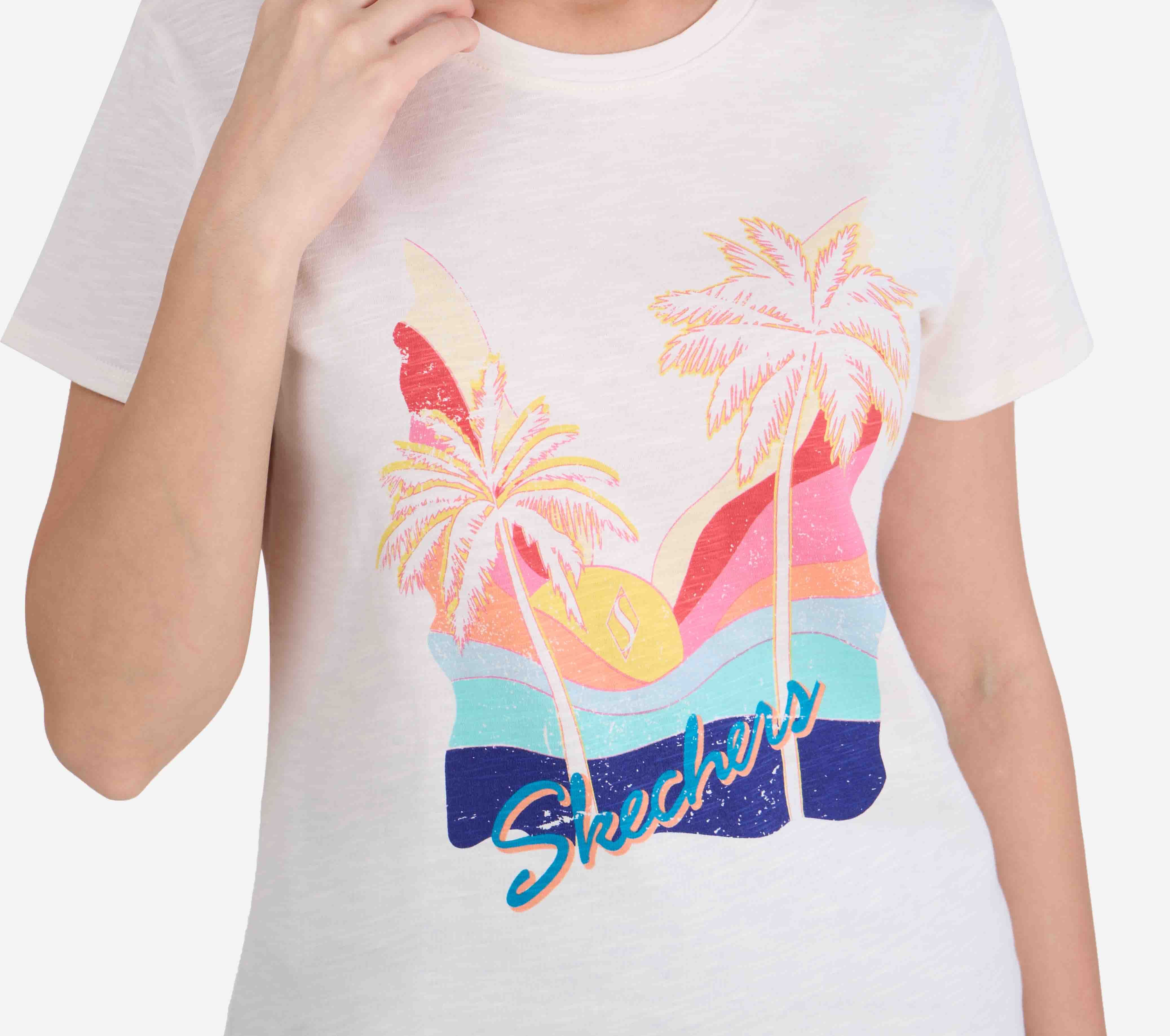 BEACH GRAPHIC T-SHIRT, WWWHITE Apparel Right View