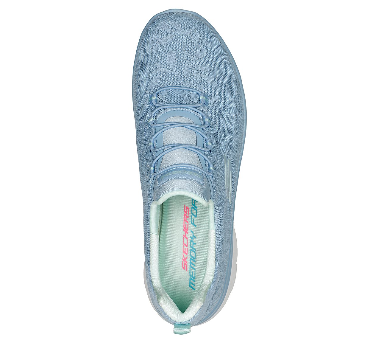 SUMMITS-GOOD TASTE, BLUE/MINT Footwear Top View