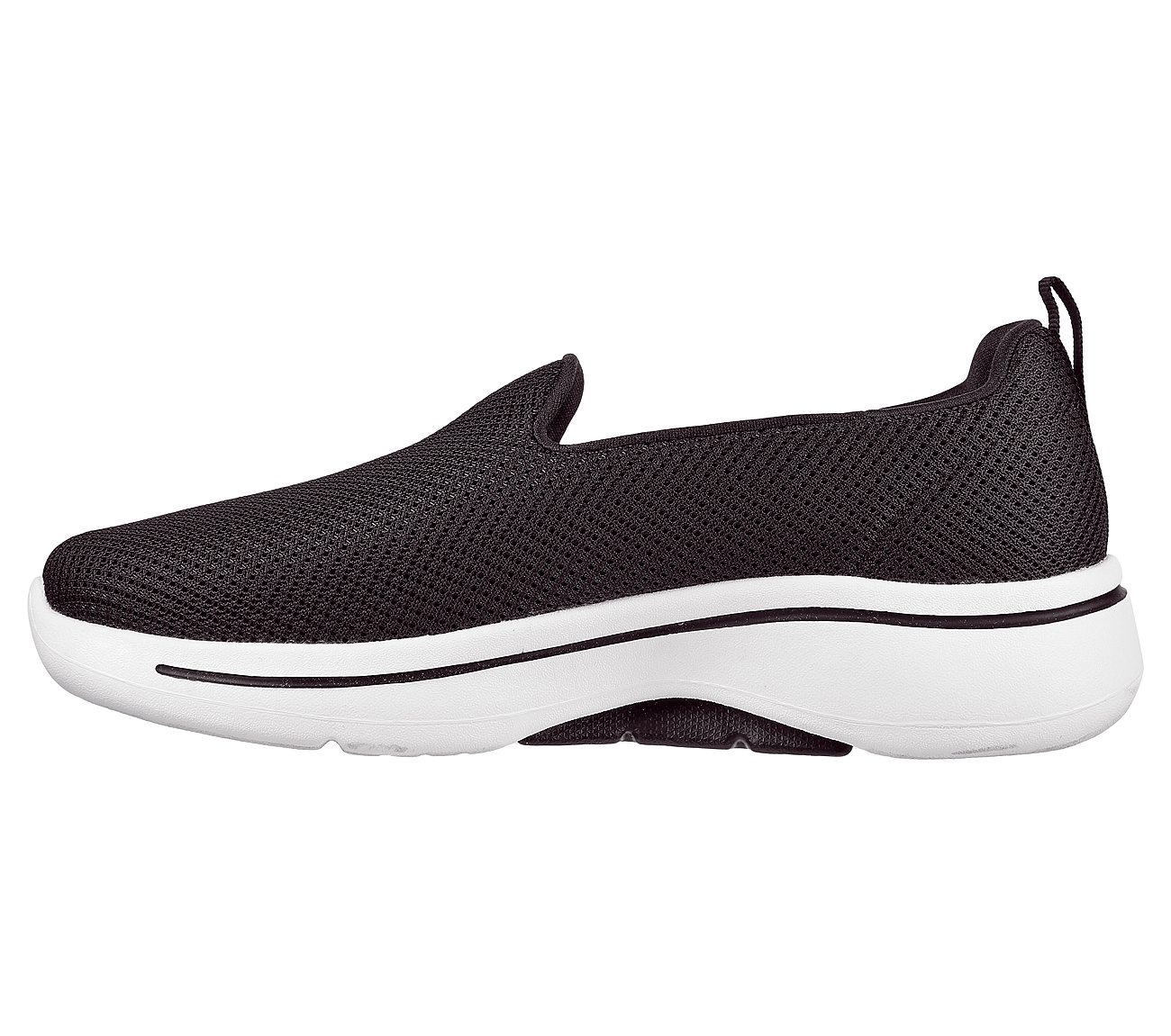 GO WALK ARCH FIT - GRATEFUL, BLACK/WHITE Footwear Left View