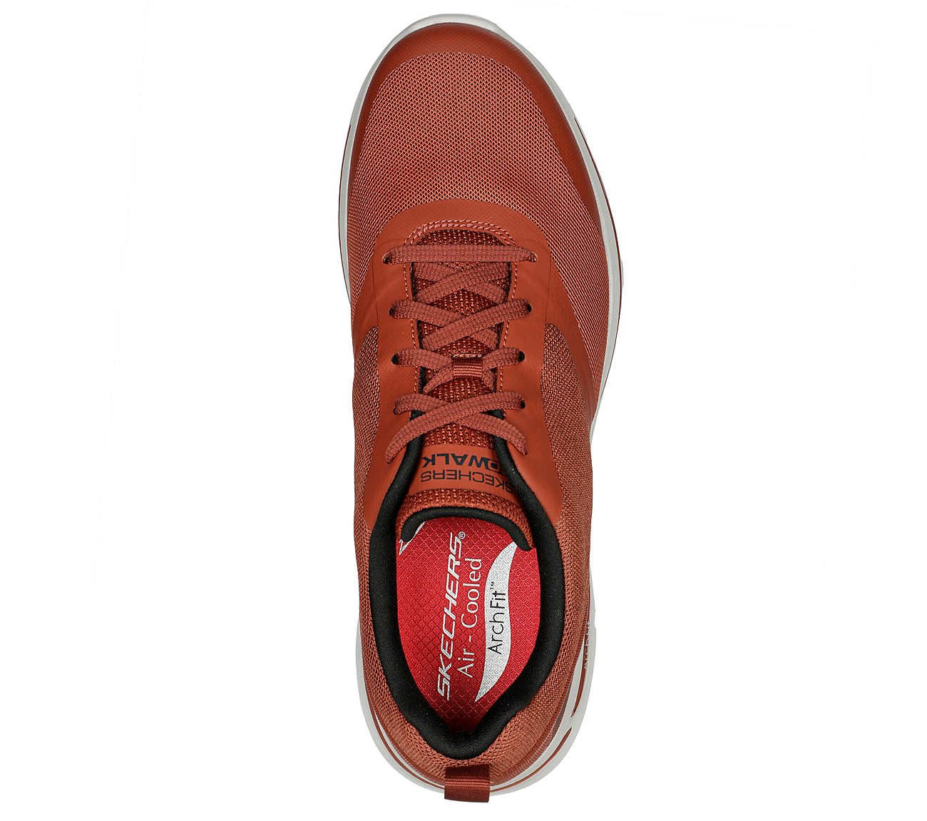 GO WALK ARCH FIT - SKY VAULT, BBURGUNDY Footwear Top View