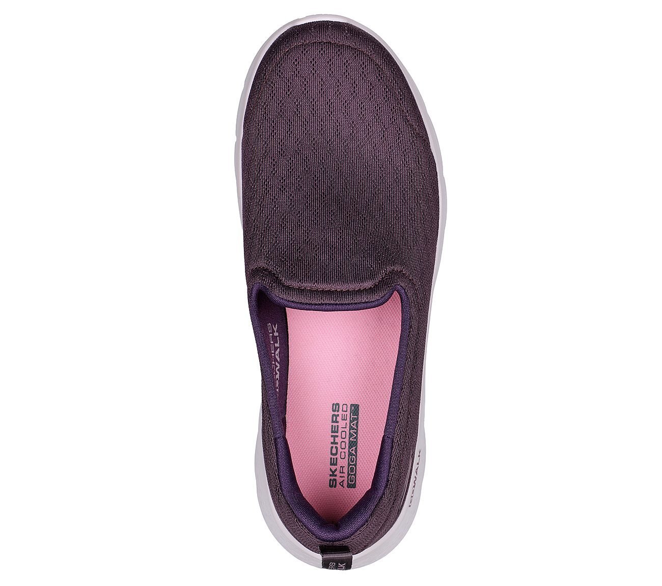 GO WALK FLEX - OCEAN WIND, PLUM Footwear Top View