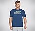 SKECHERS SPORT COURT T-SHIRT, BROWN Apparel Left View