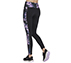 GOSTRETCH WINTER BLOOM LEGGING, BLACK/LAVENDER/PINK