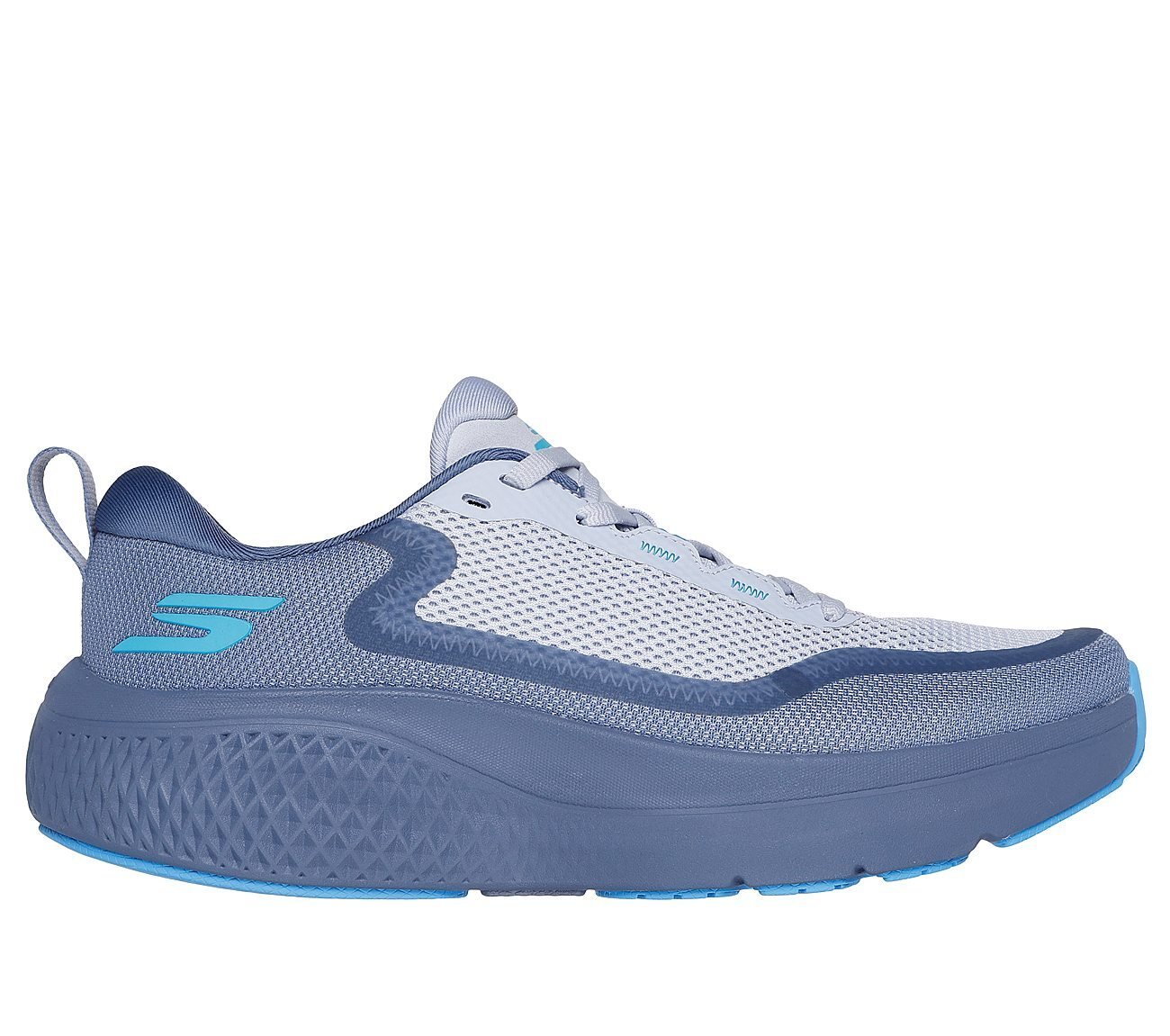 GO RUN SUPERSONIC MAX, SLATE Footwear Lateral View