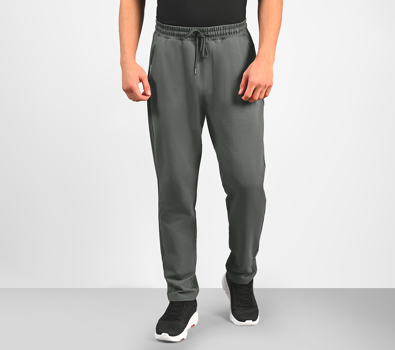 ACTIVE WOVEN PANT, BLACK/CHARCOAL Apparel Lateral View