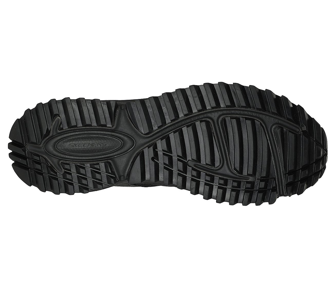 SKECHERS BIONIC TRAIL, BBLACK Footwear Bottom View