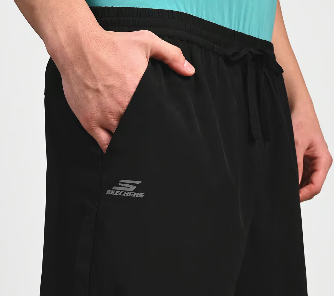 FIREFLY LAYER SHORTS, BLACK/CHARCOAL/BLUE Apparel Right View