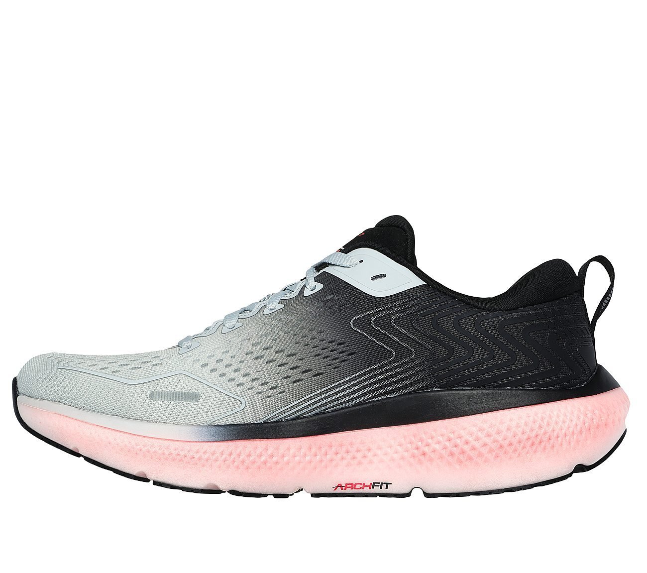 GO RUN RIDE 11, GGREY/BLACK Footwear Left View