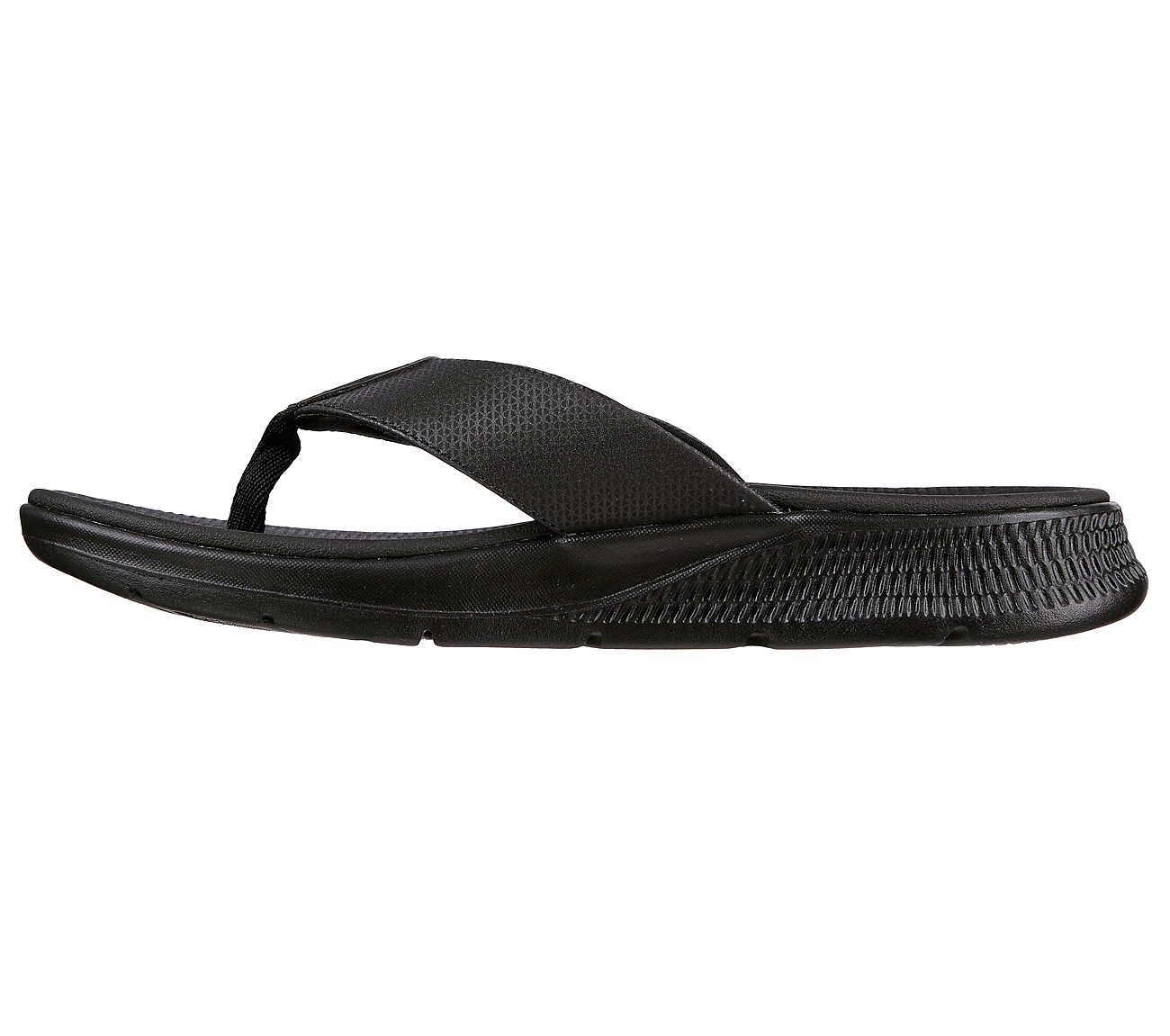 Skechers Black Go Consistent Sandal Synthwav Mens Slip On - Style ID ...