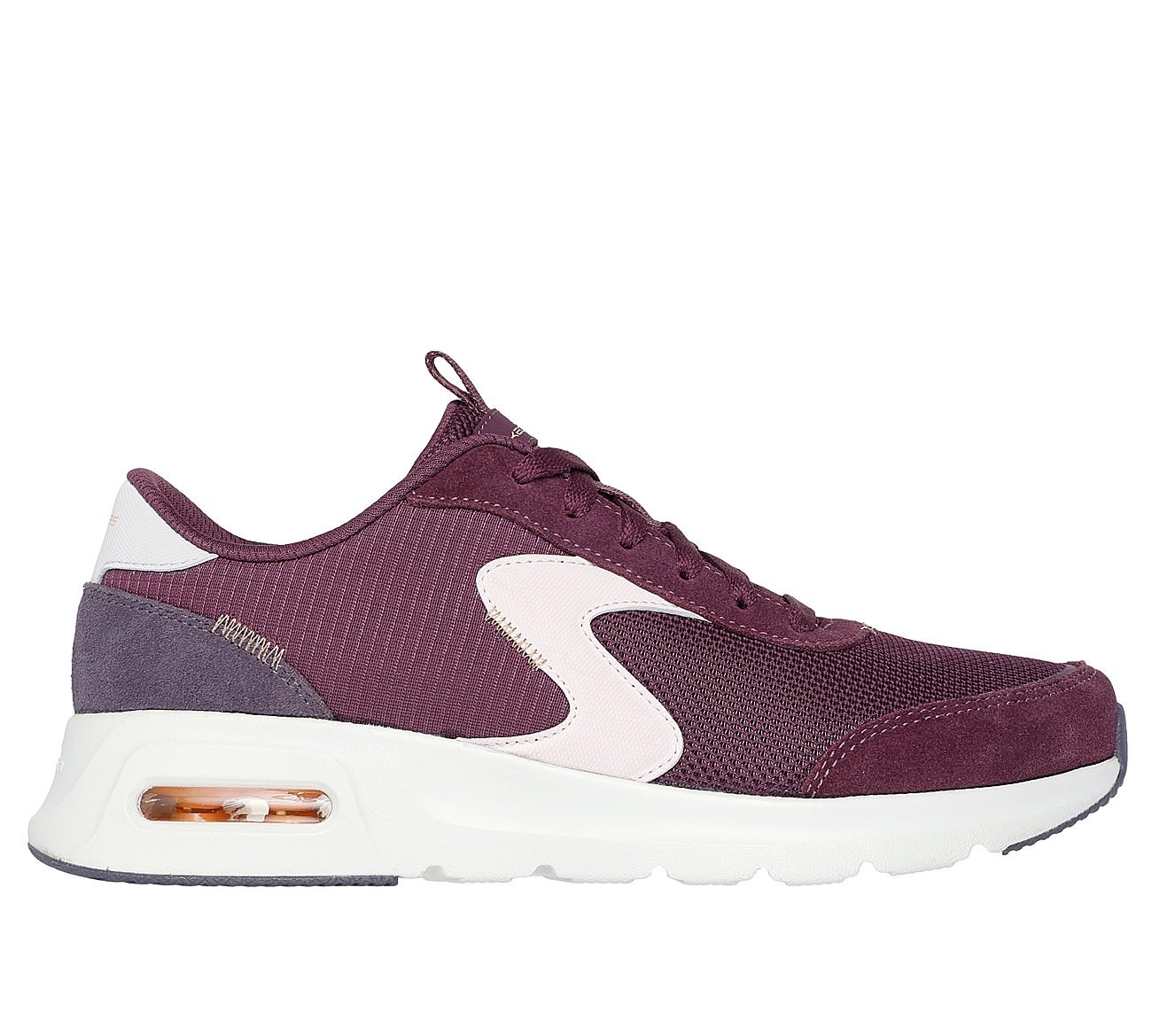 SKECH-AIR COURT-AIR WAVE, BURGUNDY/MULTI Footwear Lateral View