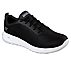 GO WALK MAX- EFFORT, BLACK/WHITE Footwear Lateral View