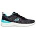 SKECH-AIR DYNAMIGHT-PURE SERE, BLACK/AQUA