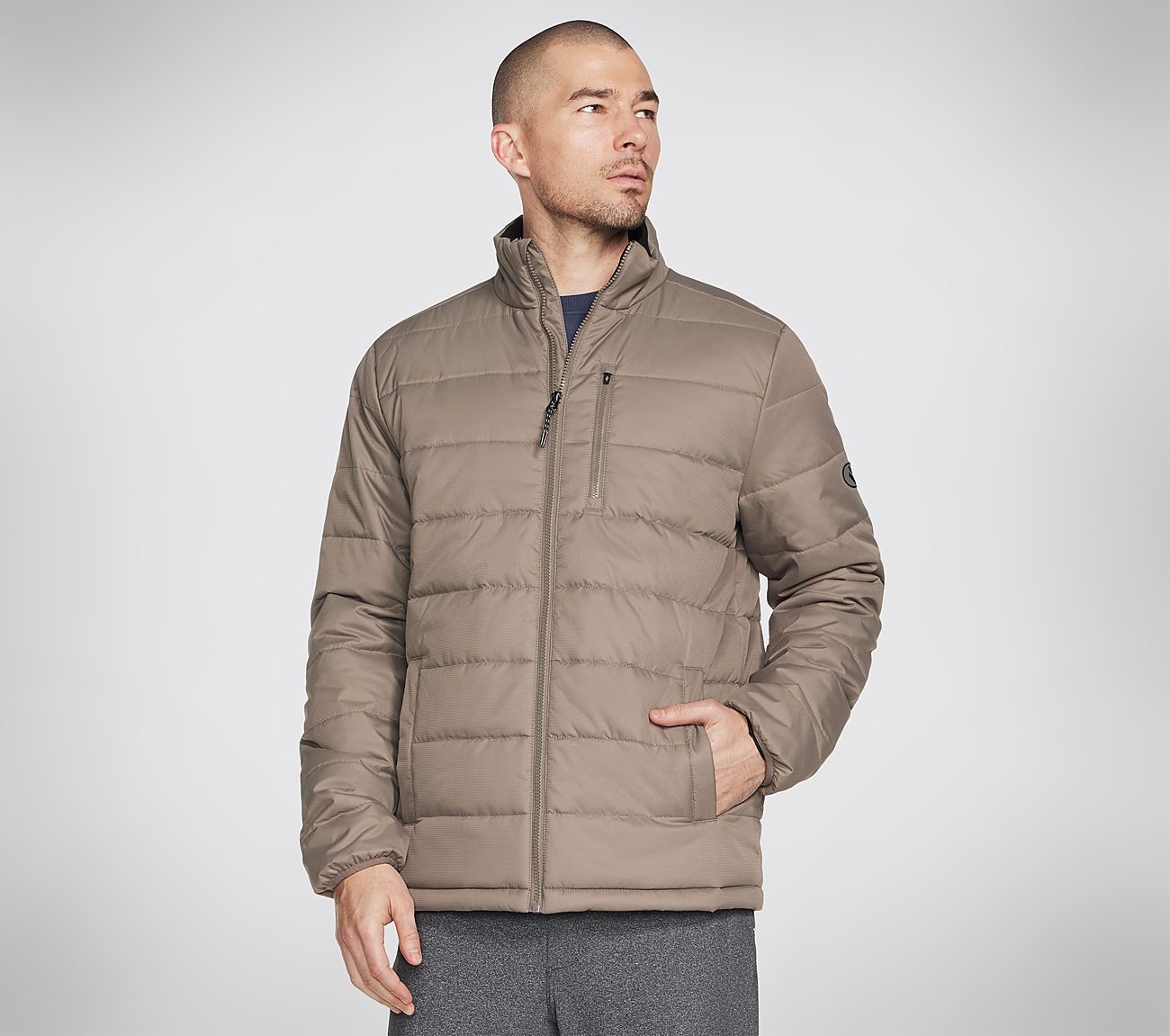 GOSHIELD JACKET, BROWN/NATURAL Apparel Lateral View