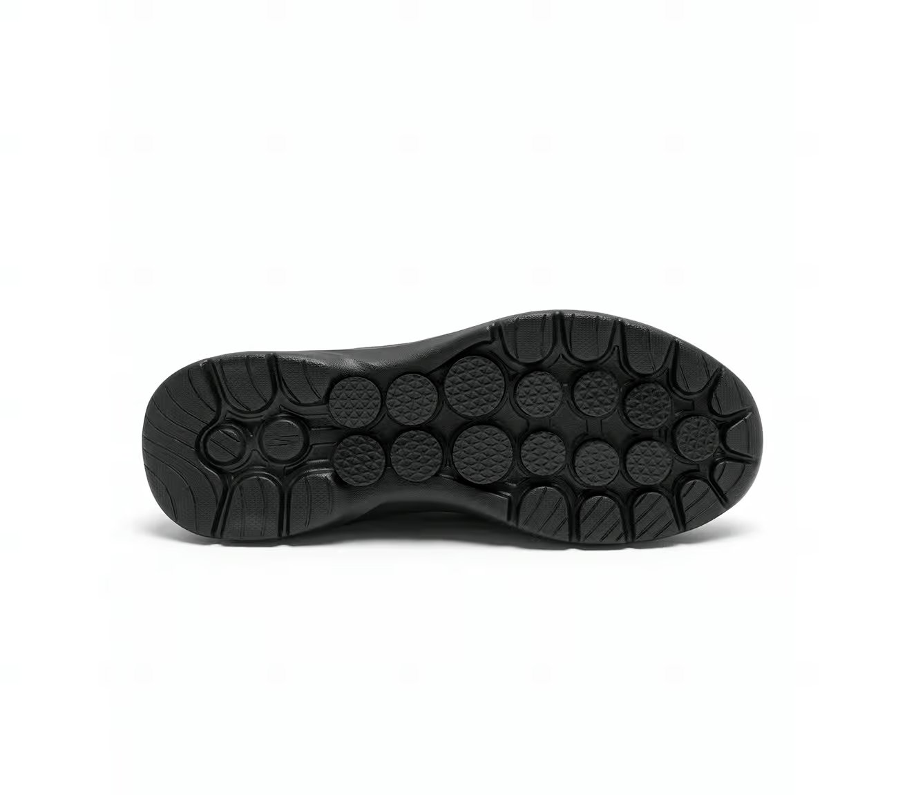 GO WALK 6 - FIRST CLASS, BBLACK Footwear Bottom View