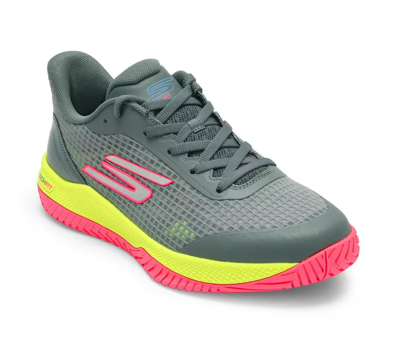 Skechers Viper Court Pro - Pickleball, GRAY/PINK Footwear Right View