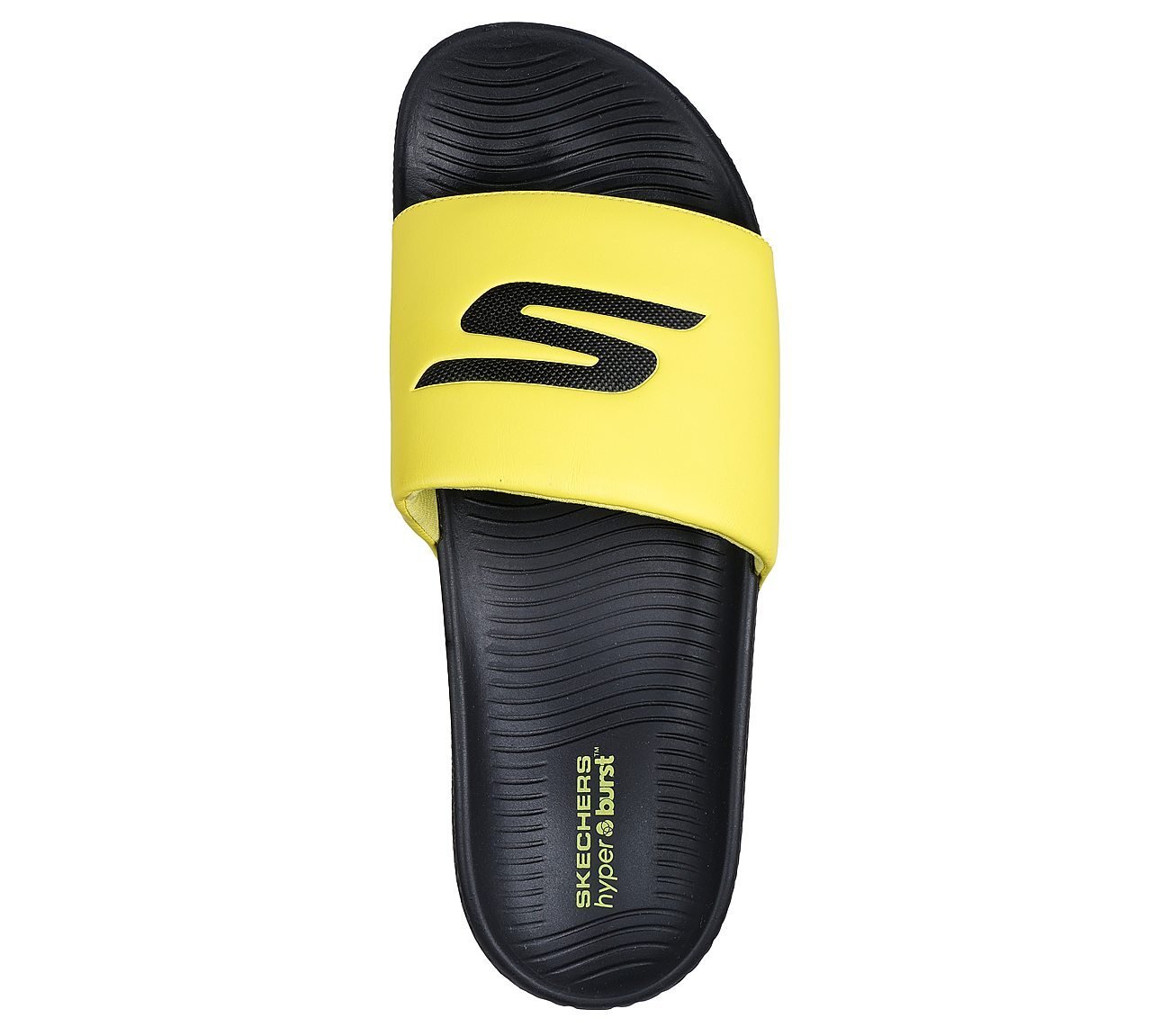 HYPER SLIDE - DERIVER, YELLOW/BLACK Footwear Top View