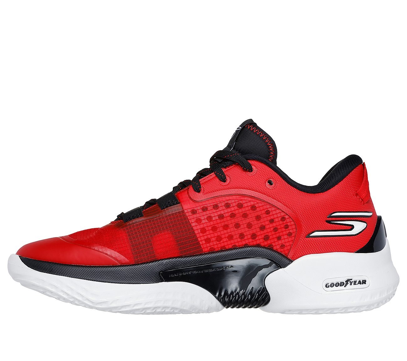 SKX RESAGRIP- Basketball, RED/BLACK Footwear Left View