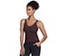 GOSCULPT V NECK TANK, BURGUNDY/BROWN Apparels Bottom View