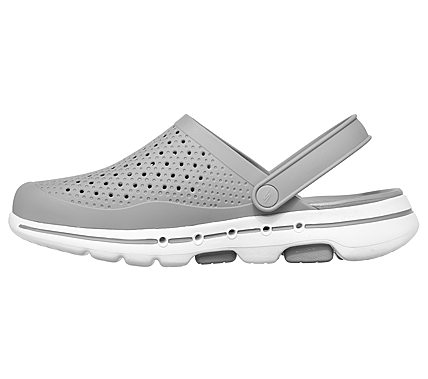 GO WALK 5-ASTONISHED, GREY/WHITE Footwear Left View