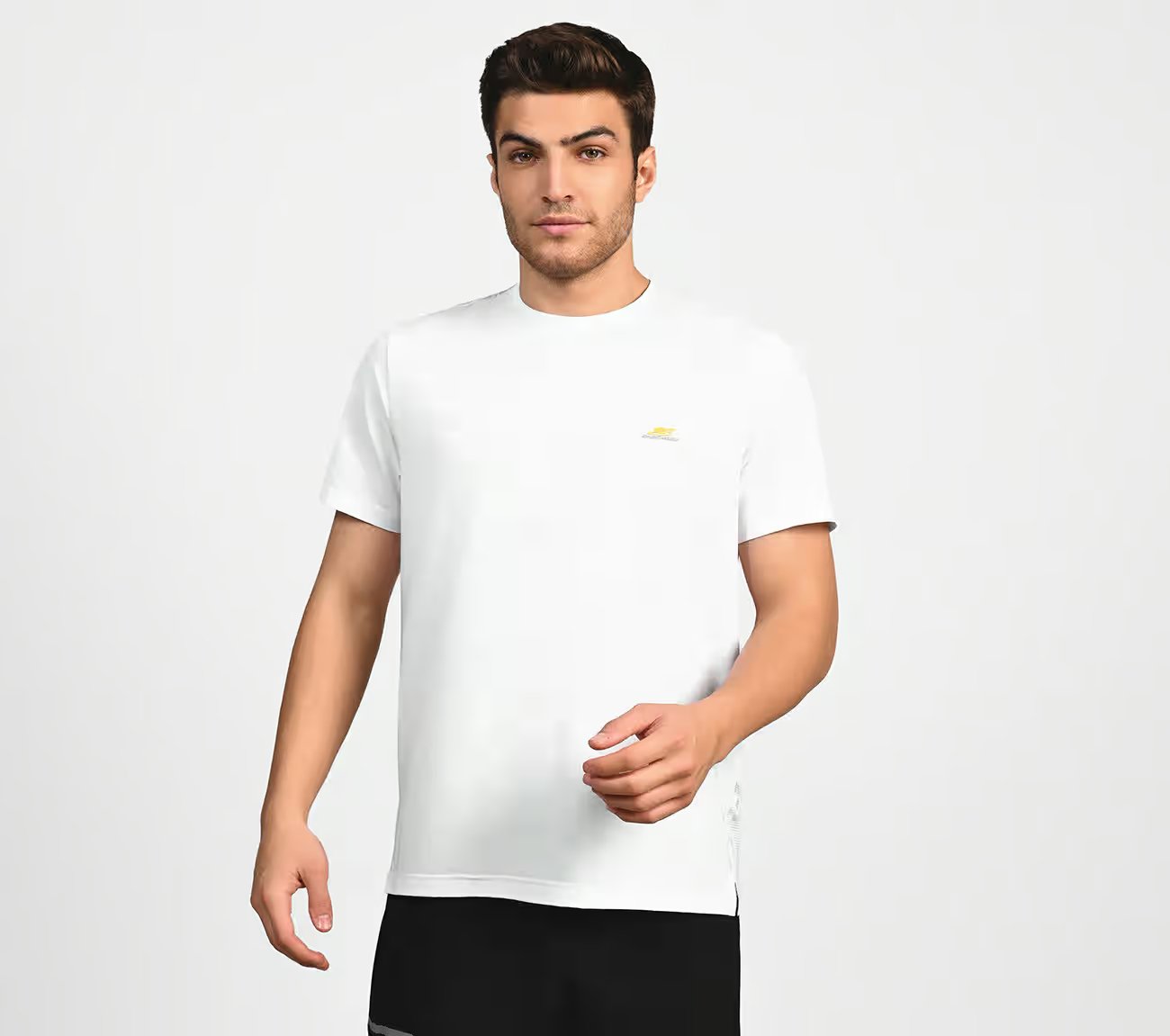 SL MESH SCRIBBLE TEE, WHITE Apparel Lateral View