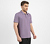 MENS TIPPING POLO, PURPLE/LIME Apparel Bottom View