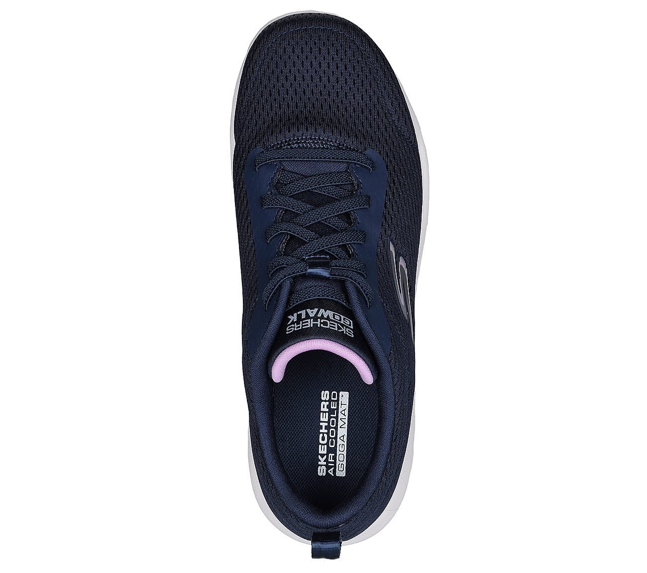 GO WALK TRAVEL - FUN JOURNEY, NAVY/LAVENDER Footwear Top View