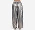 MULTI PANELLED METALLIC CARGO, SILVER